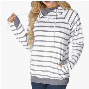 Women's Striped Hoodie